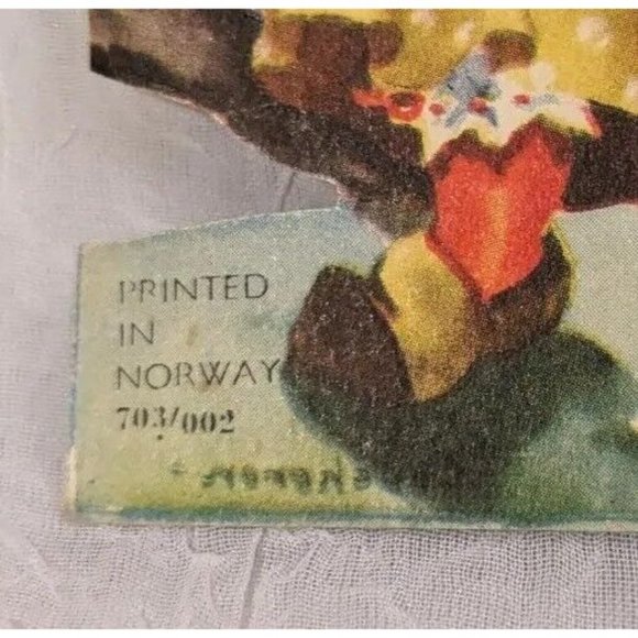 Norway Die Cut Fold Out Table Decor Kids Chicken Paper Dolls Baby Easter Elf Vtg - Picture 3 of 16